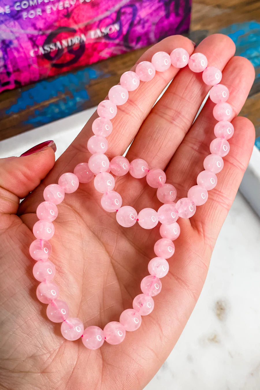 Rose Quartz Crystal Bracelet