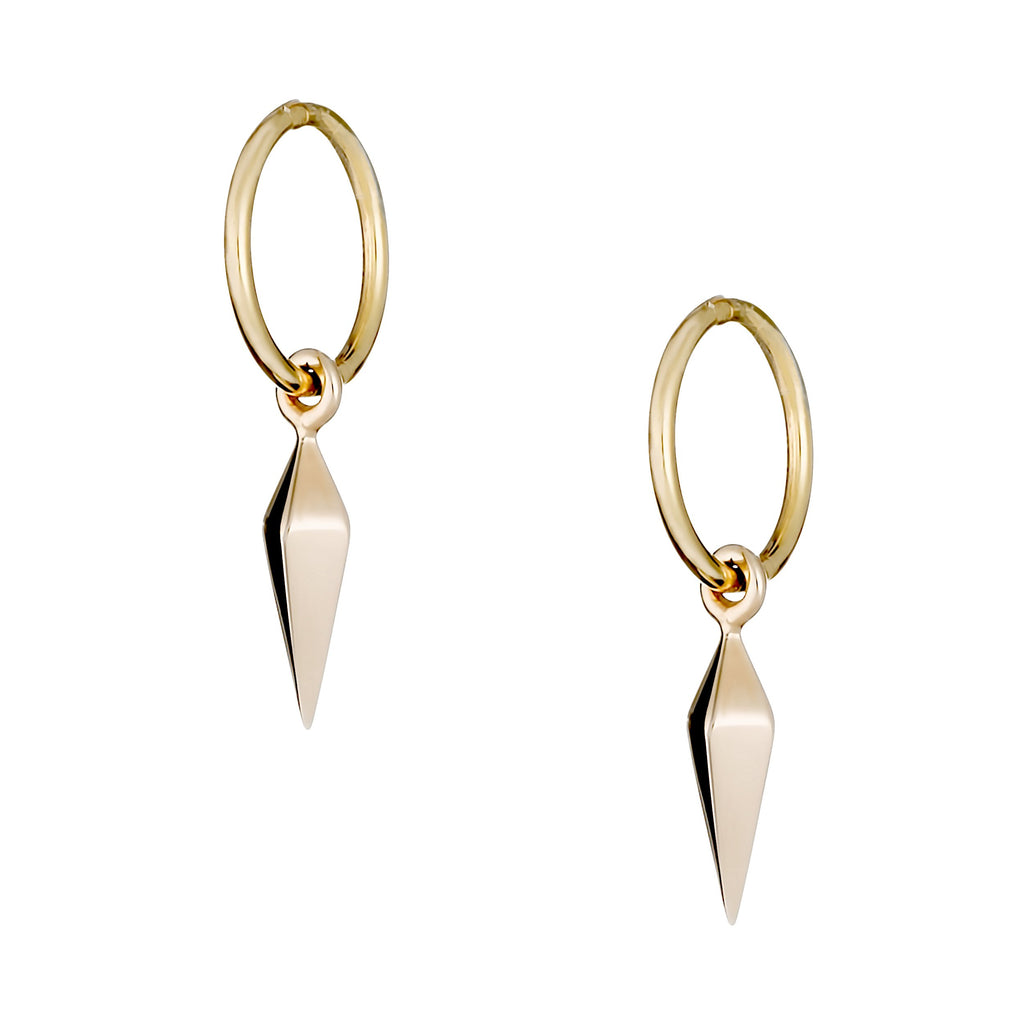 itutu Gold Spike Earrings