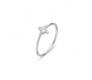 Sterling Silver Tiny CZ Ring