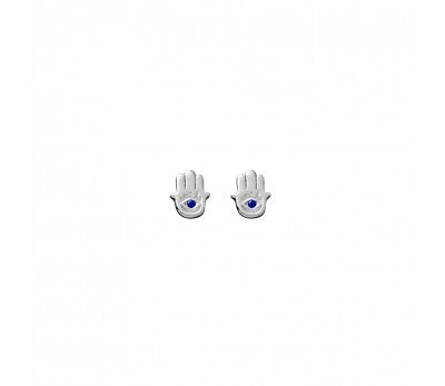 itutu Sterling Silver Studs - Silver Hamsa