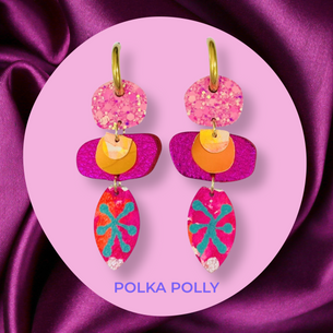 Pink Zinnia POlka POlly