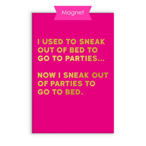 I Used to Sneak Out Fridge Magnet