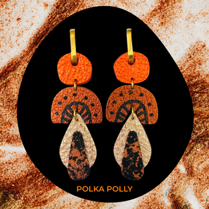 Warm Autumn Metallics polka polly