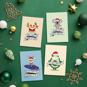 Christmas Boxed Set of 8 cards (4 designs)