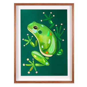 GREEN TREE FROG FINE ART PRINT
