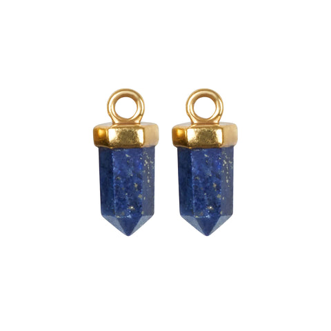 Kyoti Pair of Lapiz Earring Charms || Gold