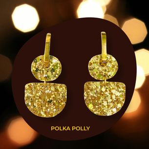 Dainty Hoops - Glitzy Light Gold