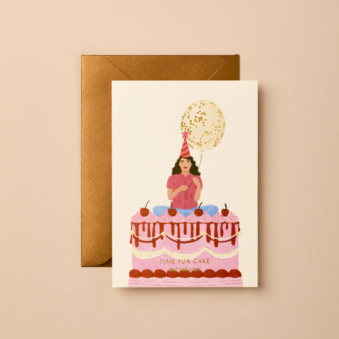 TIME FOR CAKE AND BALLOONS