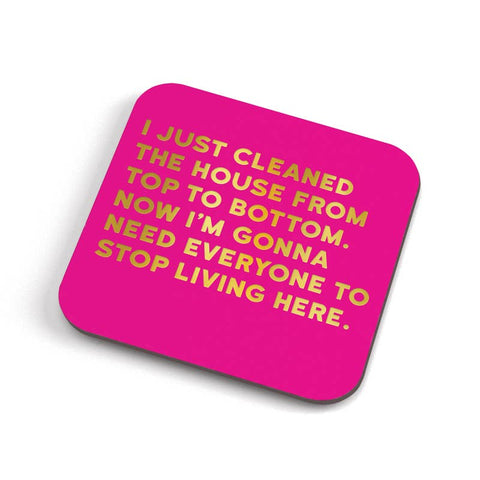 Cleaned Coaster - corked backed and reusable!