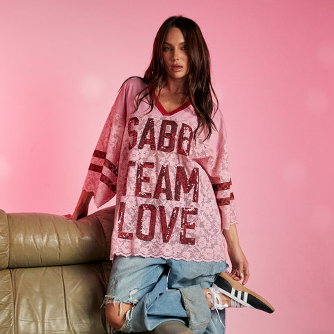 THE TEAM LOVE JERSEY - PINK