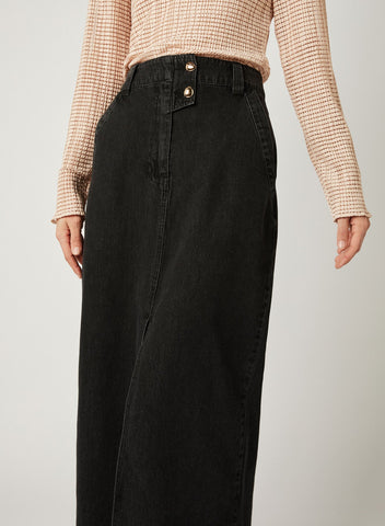 FLEETWOOD DENIM SKIRT - MIDNIGHT