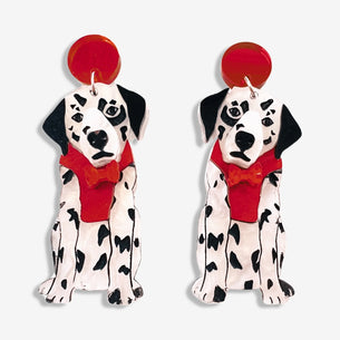 Bling Hound Dalmation earrings