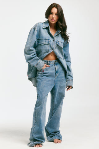 Wide Leg Boyfriend Jeans