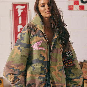 THE BE KIND BOMBER JACKET - CAMO sabbi
