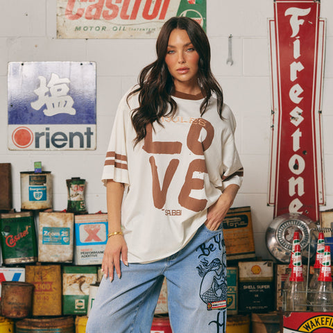 THE LOVE REVOLUTION TEE - OFF WHITE