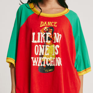 SABBI THE RAGLAN DANCE TEE - RED