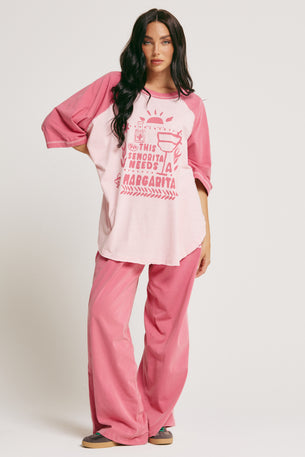 NEW IN! THE RAGLAN MARGIE TEE - PINK