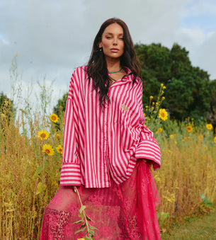 THE DON JULIO SHIRT - PINK STRIPE