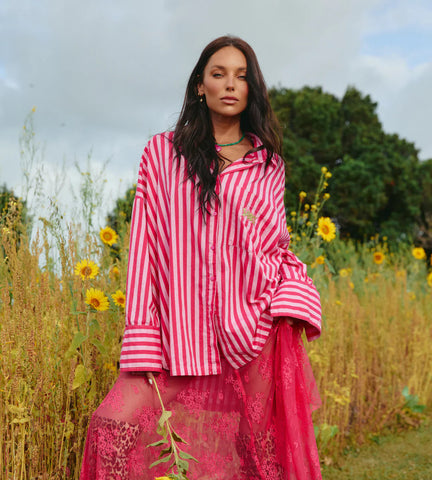 THE DON JULIO SHIRT - PINK STRIPE