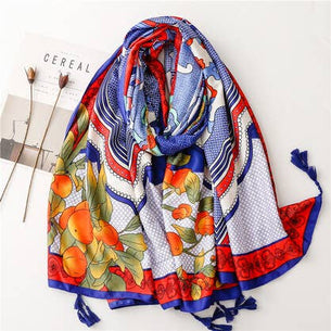 Orange Grove Cotton Scarf