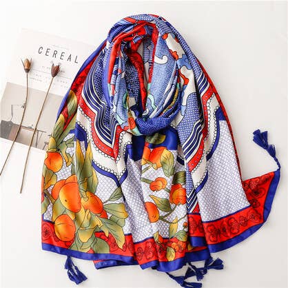 Orange Grove Cotton Scarf