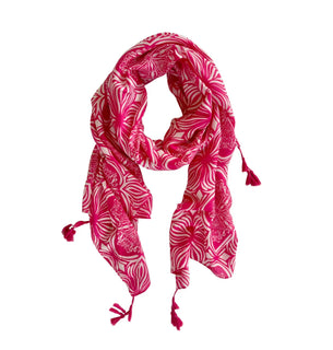 Monica Motif Pink Scarf