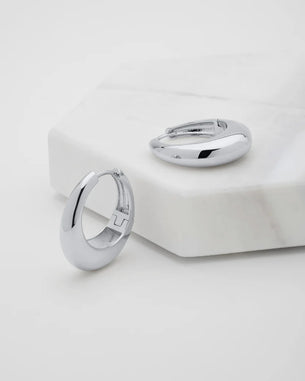 Cleo Hoop - Medium/Silver