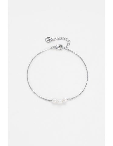 Mini Pearl Bracelet - Silver