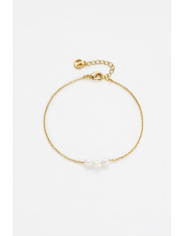 Mini Pearl Bracelet - Gold