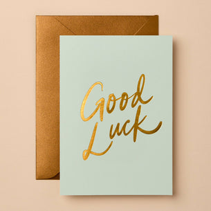 Lucky Vibes Good Luck | Signature Foil Greeting Card