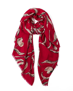 Tessa Tulip in Red Autumn/Winter Scarf