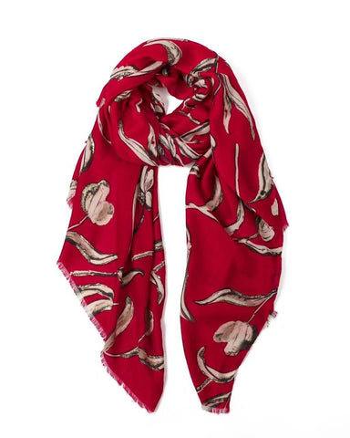 Tessa Tulip in Red Autumn/Winter Scarf