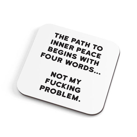 Inner Peace Coaster - corked backed and reusable!