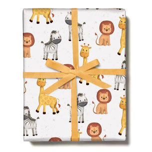 JUNGLE ANIMALS Gift Wrap