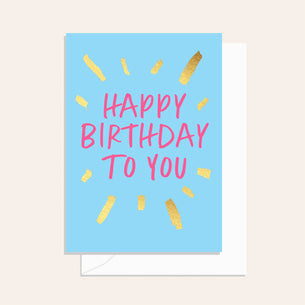 Sparkler Birthday Blue