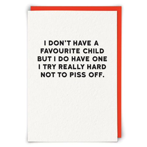 I Don't Have a Favourite Child