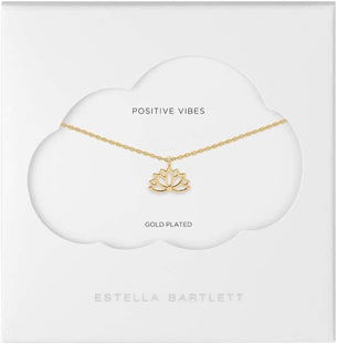Lotus Flower Necklace - Gold Plated