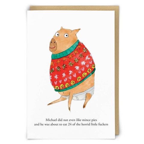 Mince Pies Christmas Greeting Card