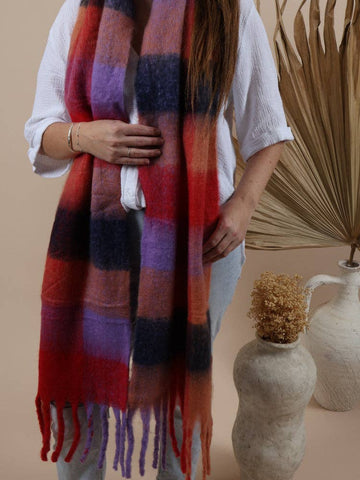 Fluffy Oversized Scarf - Alaska - Candy