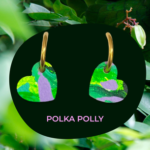 Heart Hoops -Green