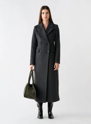 Reference Tailored Coat - Charcoal