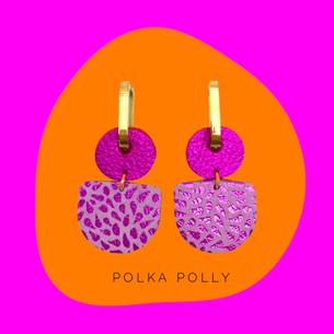 Dainty Hoops Pink Passion polka polly