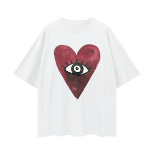 Maku Burgundy Hearts Club Tee