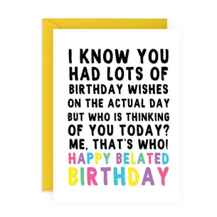 I Know you had Lots...BELATED BIRTHDAY