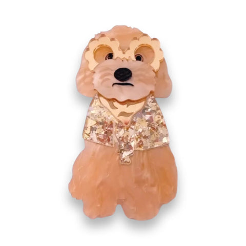 Cavoodle Cream - Brooch