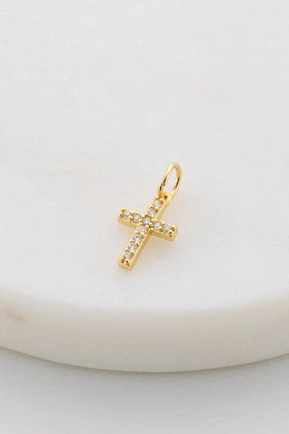 Cross Charm - Gold