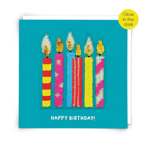 Glow Candles Greetings Card