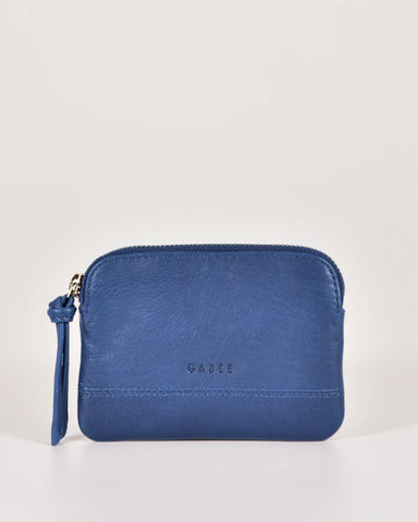 Gabee Amara Leather Pouch - Indigo