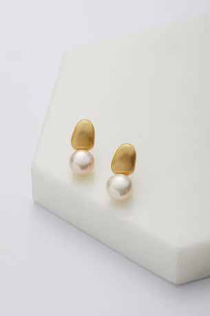 Brielle Earring - Brushed Gold