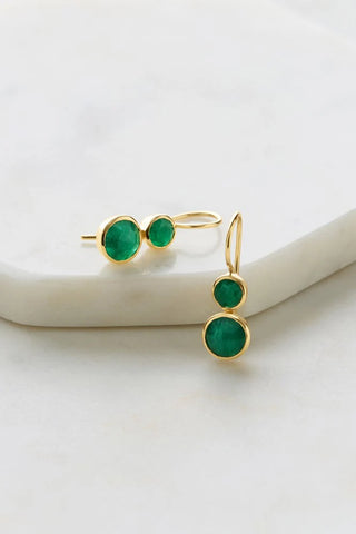 Mindi Earrings - Beryl Emerald
